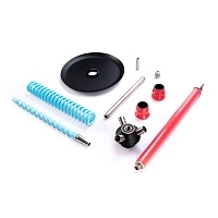 Фото 2 Кальян MAMAY CUSTOMS Coilovers розово-голубой (без колбы) 