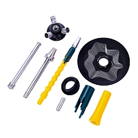 Фото 4 Кальян MAMAY CUSTOMS Flow жёлто-зелёный (без колбы) 