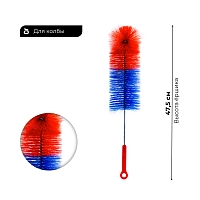 Фото 1 Ершик для колбы ES (пластиковая ручка) красно-синий 