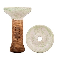 Фото  Чашка Облако Phunnel M Glaze Top 32 бело-зеленый мрамор 