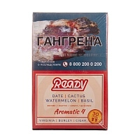 Фото  Табак для кальяна Ready 30гр №4 Date Cactus Watermelon Basil 
