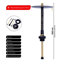 Фото 1 Кальян MISHA REVOLT HERO Gypsy King Black (без колбы) 