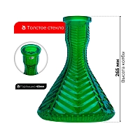 Фото 3 Колба Vessel Glass Елка Кристалл зелёный 