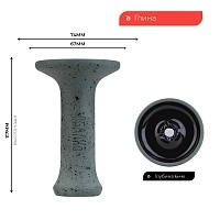 Фото 2 Чашка Облако Mono Phunnel S 03 зелёная с чёрным 