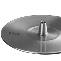 Фото  Кальян Hoob Enzo Фиксированное блюдце| Черный x Нержавеющая сталь 