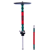 Фото 1 Кальян MAMAY CUSTOMS Leather Edition кожа-зелёный лак (без колбы) 