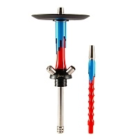 Фото  Кальян MAMAY CUSTOMS Flow красно-синий (без колбы) 