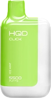 Фото  HQD CLICK Устройство + картридж Ледяная мята (5500 затяжек) 
