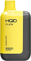 Фото  HQD CLICK Устройство + картридж Лимон мята (5500 затяжек) 