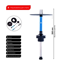 Фото 1 Кальян MISHA Miami Blue синий (без колбы) 