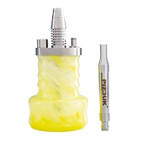 Фото 1 Кальян Pizduk Hookah (red-bag) жёлто-белая колба 