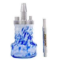 Фото 1 Кальян Pizduk PRO Black-bag (бело-синяя колба) 