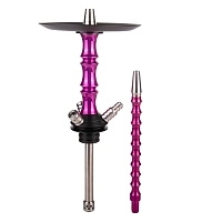 Фото 1 Кальян MAMAY CUSTOMS Asian Micro Base розовый лак (без колбы) 