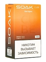 Фото  SOAK CUBE Нектарин 7000 затяжек 