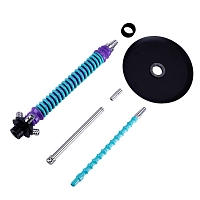 Фото 4 Кальян MAMAY CUSTOMS Coilovers сирень-мята (без колбы) 