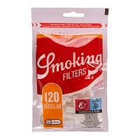 Фото 1 Фильтры для самокруток SMOKING REG CLASSIC 7,5/15мм (120шт) 