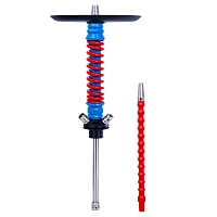 Фото 1 Кальян MAMAY CUSTOMS Coilovers MINI голубой-красный (без колбы) 