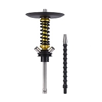 Фото 1 Кальян MAMAY CUSTOMS Coilover Micro золото-чёрный (грав. каллиграфия) (без колбы) 