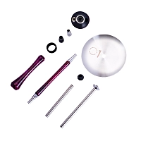 Фото 4 Кальян UNION Sleek акрил фиолетово-красный 