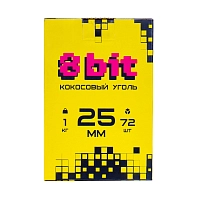 Фото 2 Уголь 8 Bit кокосовый 72 шт (25 мм) 