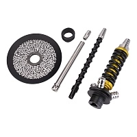 Фото 4 Кальян MAMAY CUSTOMS Coilover Micro золото-чёрный (грав. каллиграфия) (без колбы) 