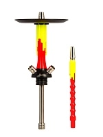 Фото 1 Кальян MAMAY CUSTOMS Flow жёлтый ф. розовый ф. (без колбы) 