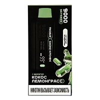 Фото  TIKOBA X SMOKE KITCHEN SOLO Кокос Лемонграсс 9000 затяжек 