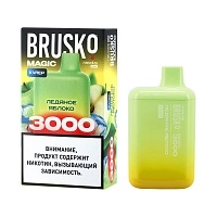 Фото  BRUSKO MAGIC Ледяное яблоко (3000 затяжек) 
