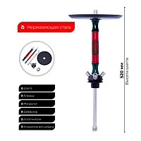 Фото 2 Кальян MAMAY CUSTOMS Leather Edition Mini кожа-зелёный лак (без колбы) 