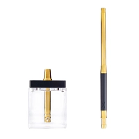 Фото 1 Кальян Hoob subAtom Чёрный x Золото | Cube mini 