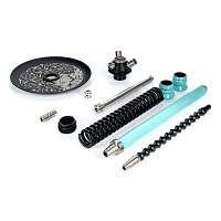 Фото 2 Кальян MAMAY CUSTOMS Coilovers мятно-черный (грав. Эра) (без колбы) 