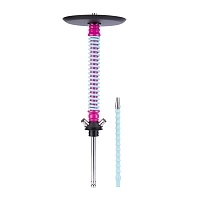 Фото 1 Кальян MAMAY CUSTOMS Coilovers фуксия-мята (без колбы) (грав. черепа) 