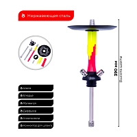 Фото 2 Кальян MAMAY CUSTOMS Flow розовый ф.-жёлтый ф. (без колбы) 