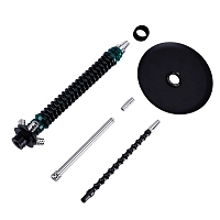 Фото 4 Кальян MAMAY CUSTOMS Coilovers зелёный лак-черный (без колбы) 