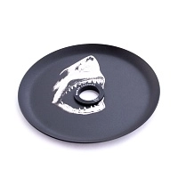 Фото 2 Кальян MAMAY CUSTOMS Coilovers MINI бело-красный (грав. акула) (без колбы) 