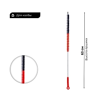 Фото 1 Ершик для шахты ES ECS-1-P (пластиковая ручка) чёрно-красный 