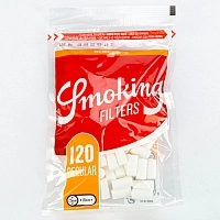 Фото 2 Фильтры для самокруток SMOKING REG CLASSIC 7,5/15мм (120шт) 