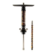 Фото  Кальян MAMAY CUSTOMS Coilovers MINI чёрный золото Б. (без колбы) 