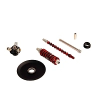 Фото 2 Кальян MAMAY CUSTOMS Coilover Micro красный сплеш (без колбы) 