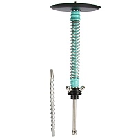 Фото  Кальян MAMAY CUSTOMS Coilovers хром-мята (грав. Лампасы) (без колбы) 