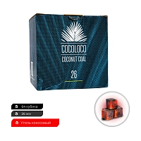 Фото 1 Уголь Cocoloco кокосовый 64 шт (26 мм) 