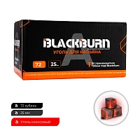 Фото 1 Уголь BlackBurn кокосовый 72 шт (25 мм) 