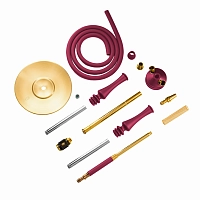 Фото 4 Кальян Hoob Mars Винный красный x Золото 