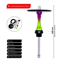 Фото 2 Кальян Alpha Hookah X tropical candy (без колбы) 