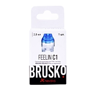Фото  Картридж к электронной системе BRUSKO FEELIN 1C 2,8 мл голубой (1 шт) 