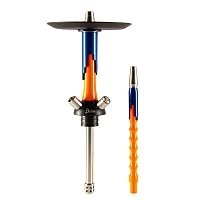 Фото  Кальян MAMAY CUSTOMS Flow оранжево-синий М. (без колбы) 