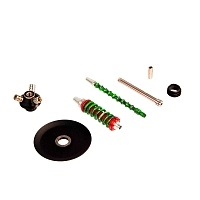 Фото 2 Кальян MAMAY CUSTOMS Coilover Micro красно-зелёный сплеш (без колбы) 