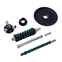 Фото 4 Кальян MAMAY CUSTOMS Coilover Micro чёрно-зелёный лак (без колбы) 