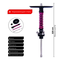 Фото 2 Кальян MAMAY CUSTOMS Coilovers MINI чёрно-розовый лак (без колбы) 