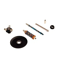 Фото 2 Кальян MAMAY CUSTOMS Coilover Micro золотой сплеш-голубой камуфляж (без колбы) 